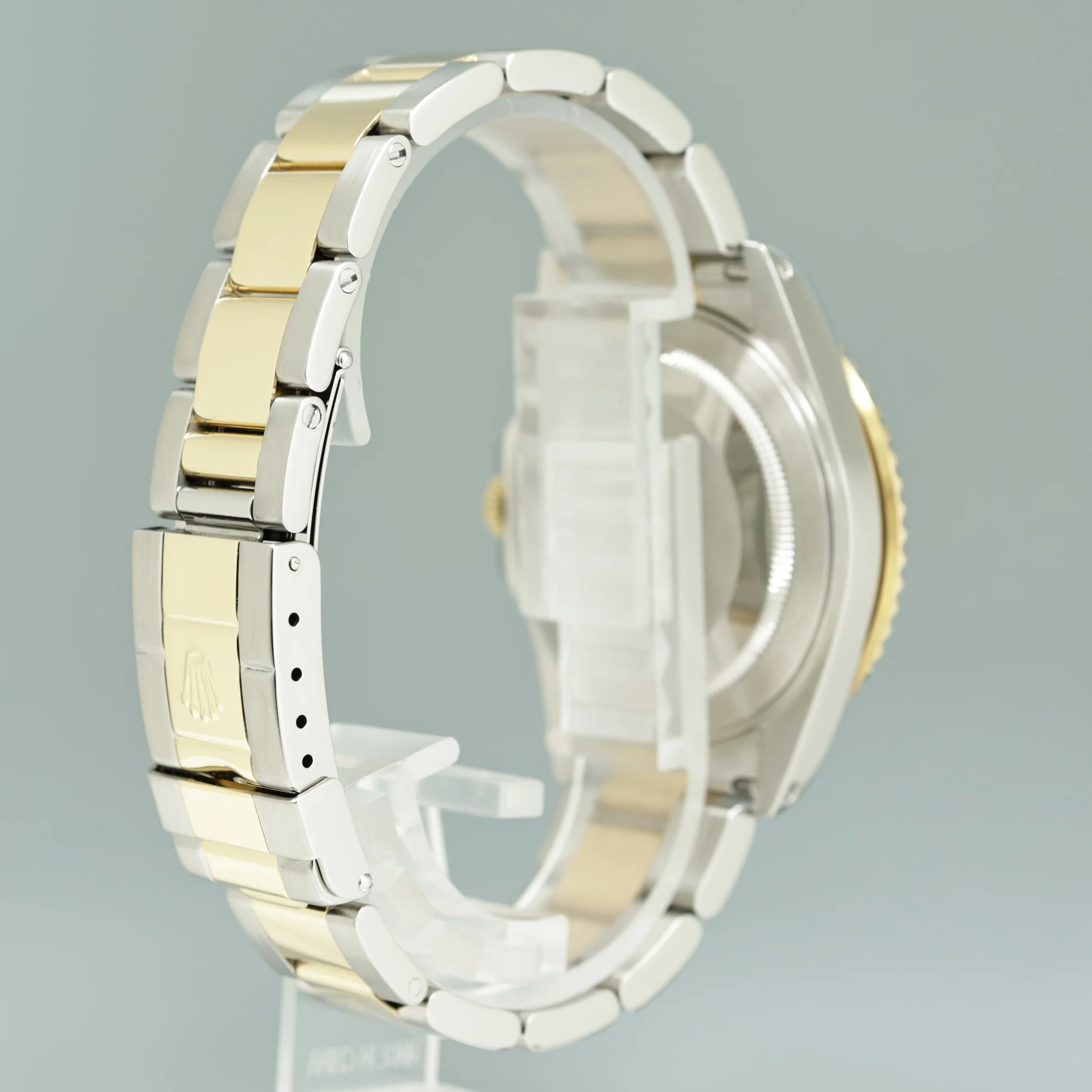 MINT 2000 Rolex GMT-Master 16713 Black Two-Tone Yellow Gold and Steel Oyster Watch - Image 6