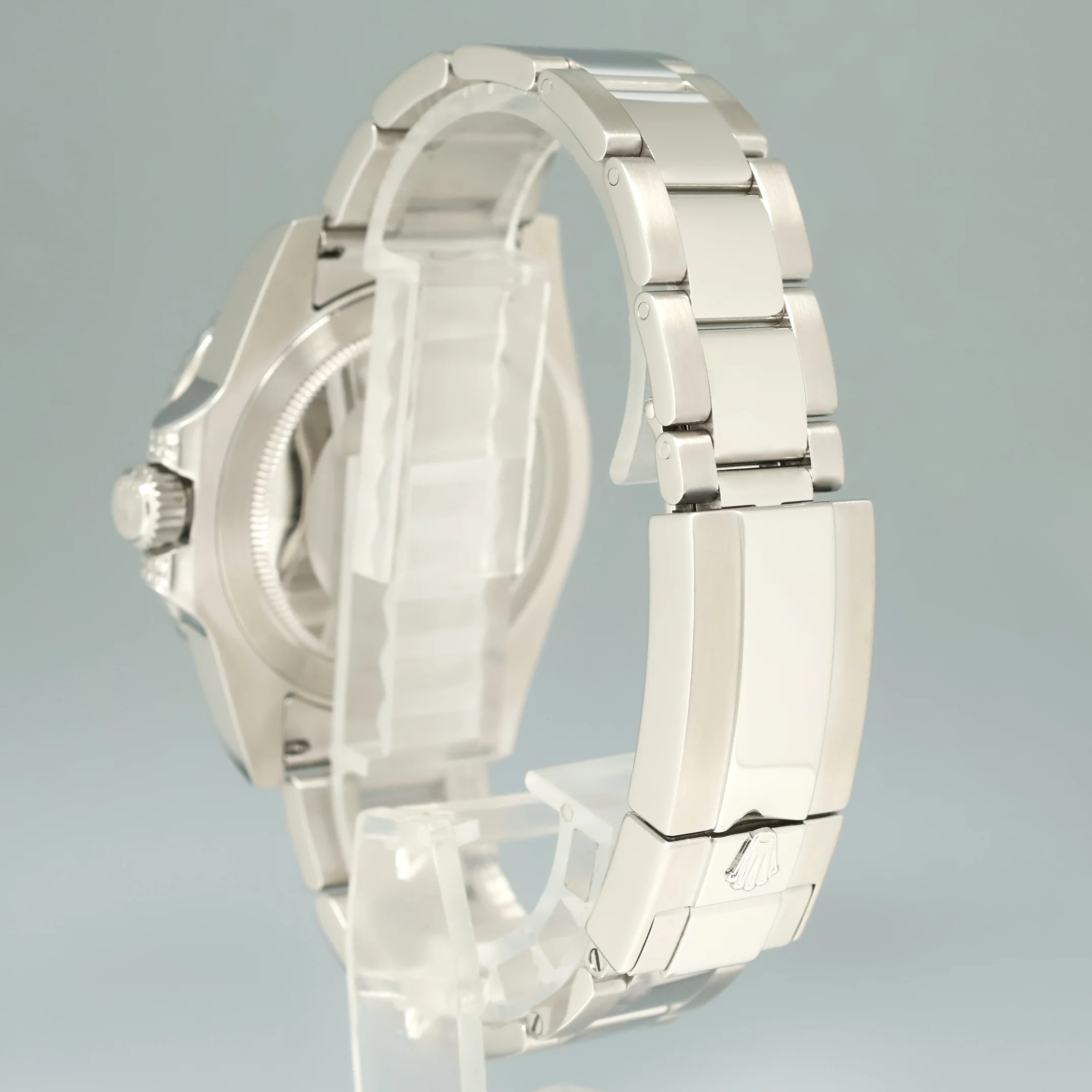 MINT Diamond Ruby & Sapphire Rolex GMT Master II 116710 Steel 40mm Black Watch - Image 4