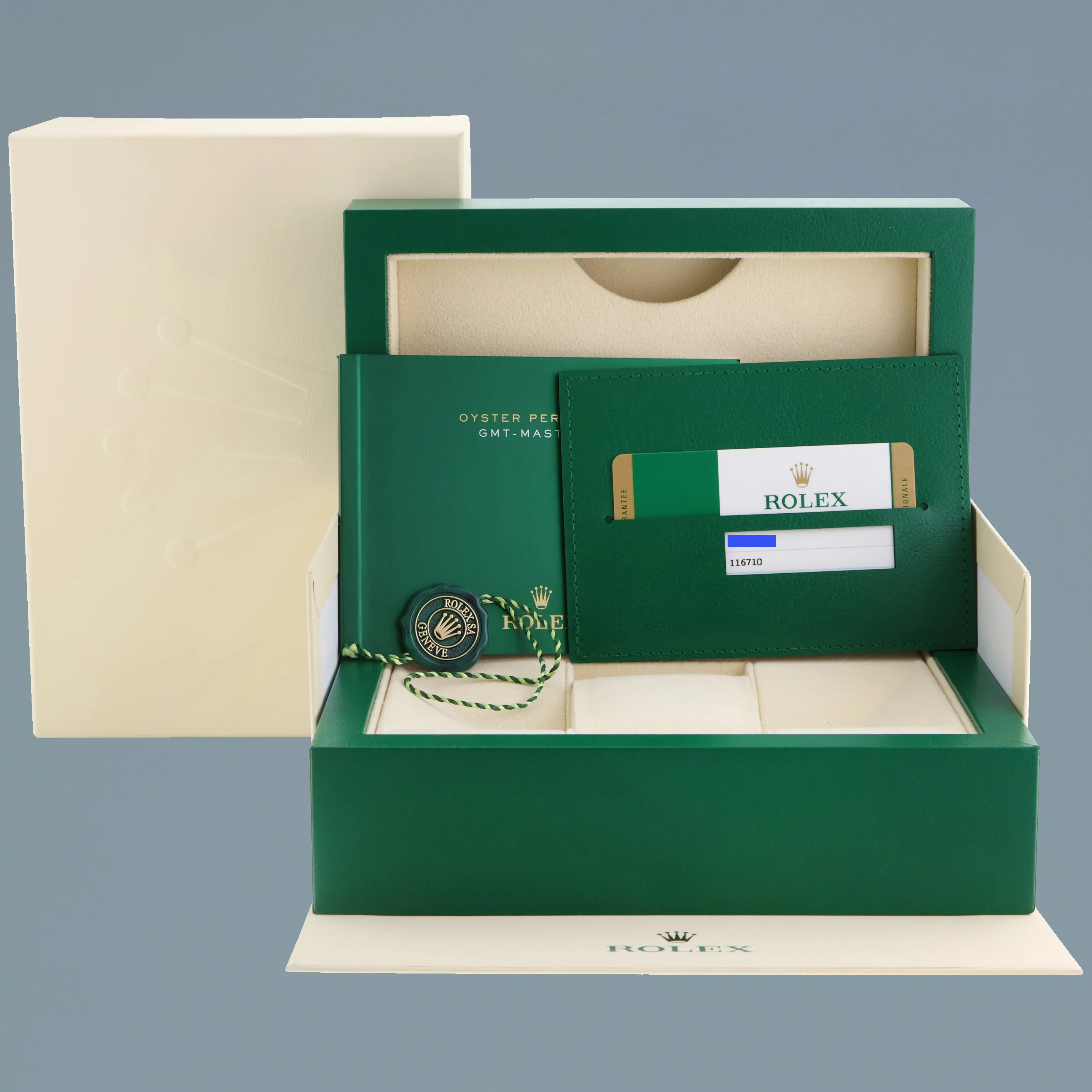 2015 MINT Papers Rolex GMT Master II 116710 BLNR Steel Ceramic Batman Blue Watch - Image 7