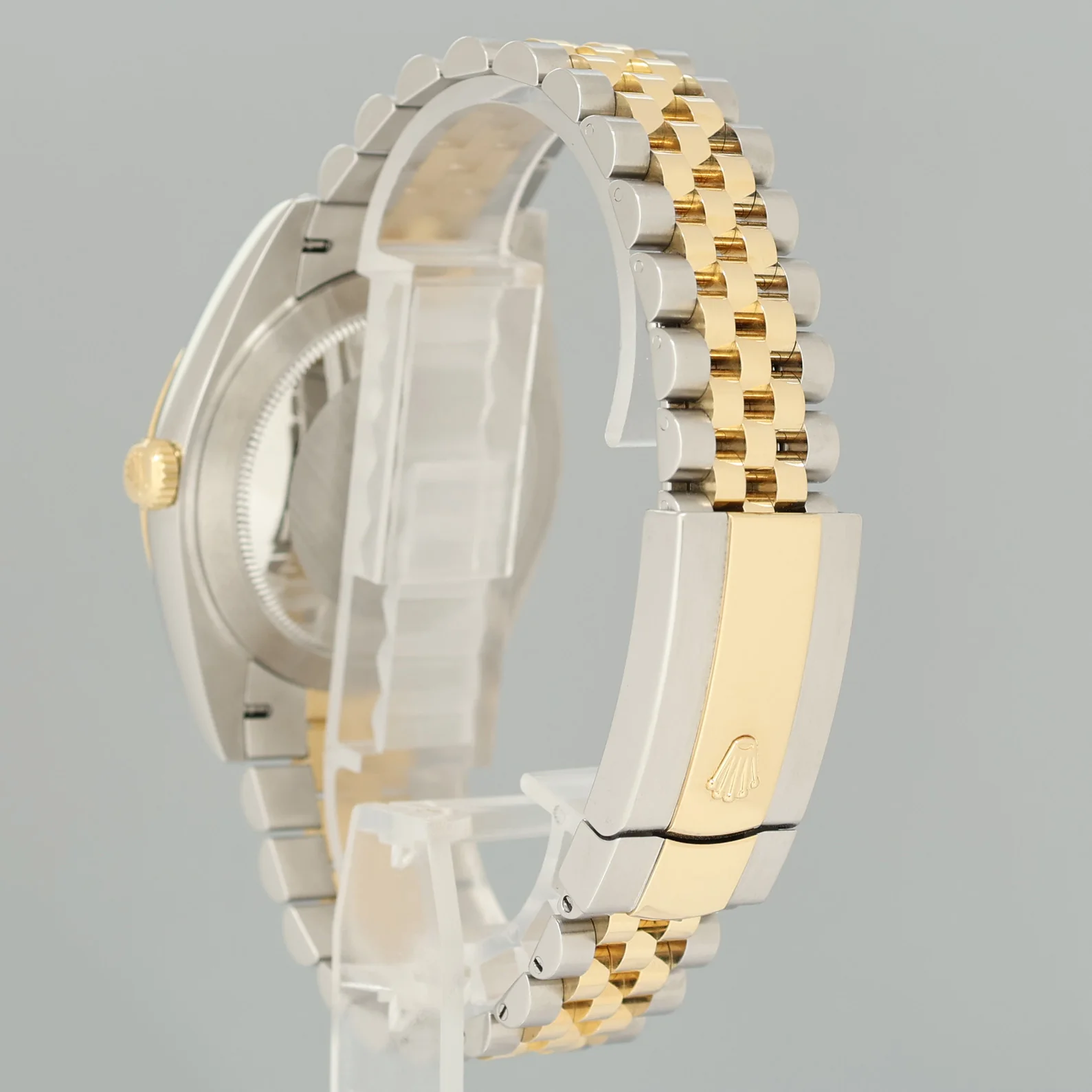 PAPERS NEW 2022 Rolex DateJust 126333 Two Tone Jubilee Champagne Diamond Watch - Image 4