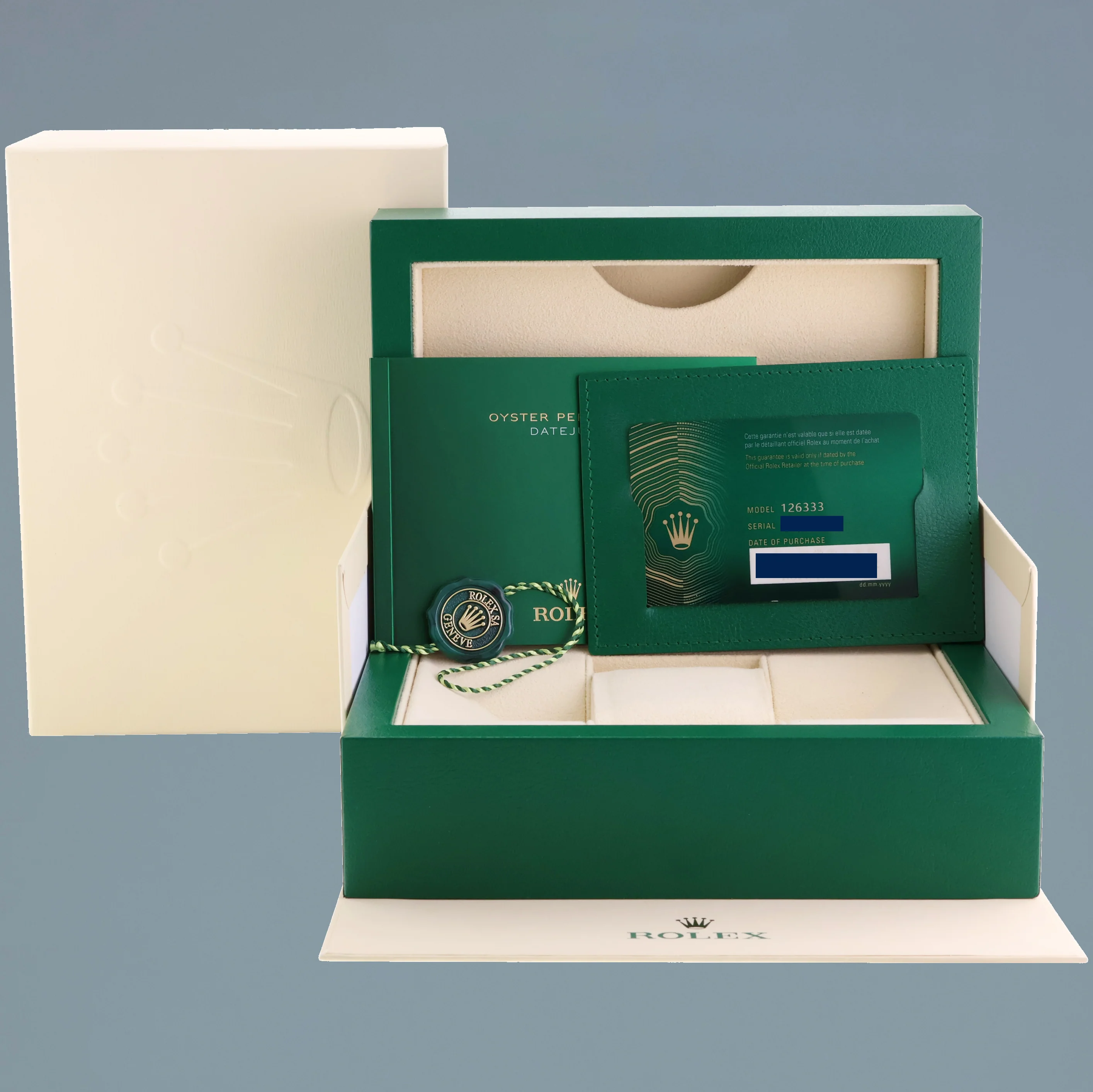 PAPERS NEW 2022 Rolex DateJust 126333 Two Tone Jubilee Champagne Diamond Watch - Image 7