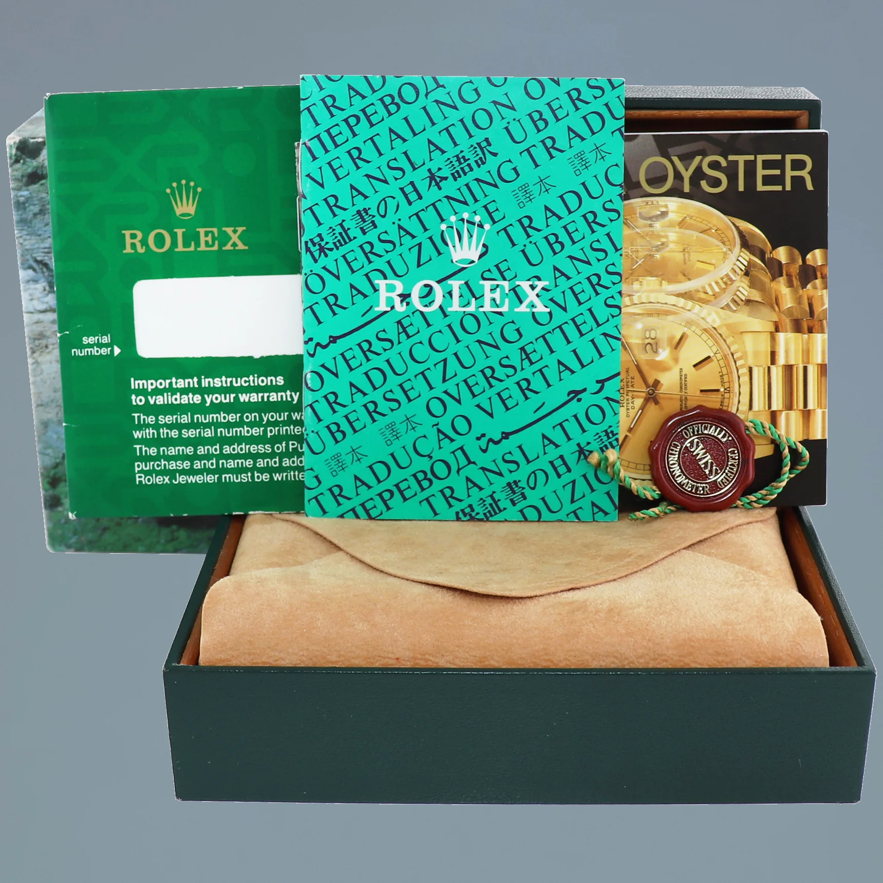 Vintage Rolex Explorer II 16550 White Patina 40mm Stainless Steel Watch Box - Image 7