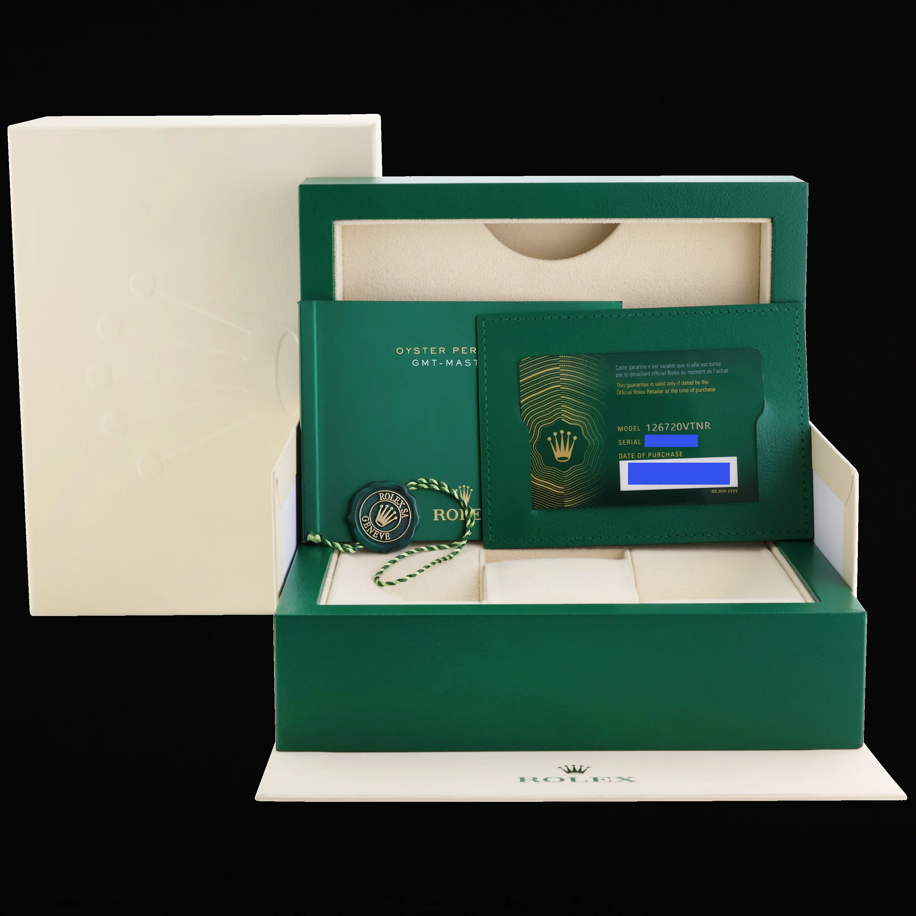 2024 NEW PAPERS Rolex GMT-Master II SPRITE Green Black Oyster Steel 126720 Watch - Image 7