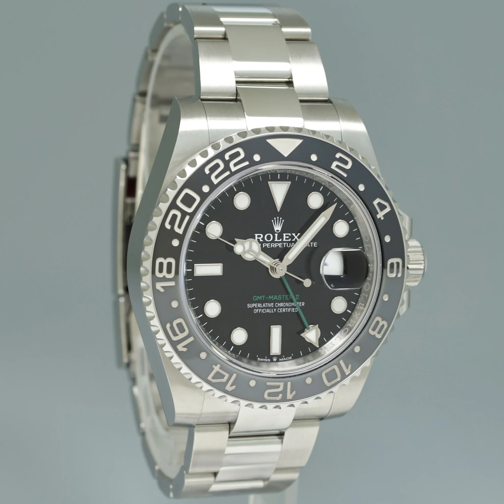 2025 NEW PAPERS Rolex GMT Master II Bruce Wayne Oyster 126710GRNR Watch Box - Image 3