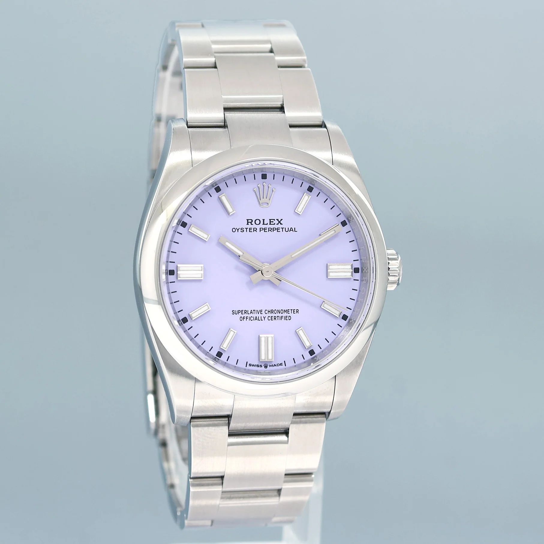 2025 NEW PAPERS Rolex Oyster Perpetual 126000 36mm Lavender Dial Watch Box - Image 3