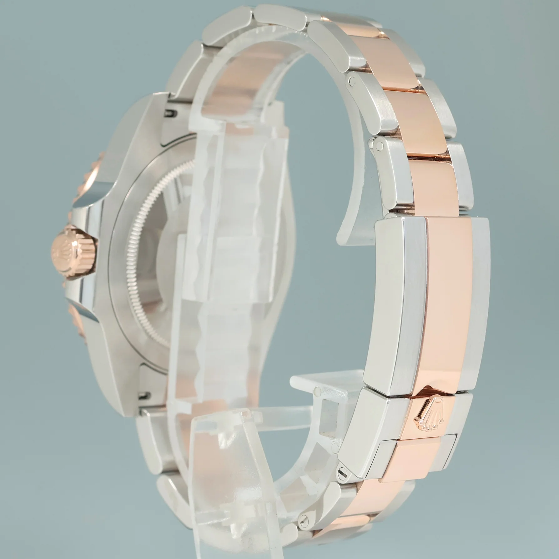 2025 NEW Rolex GMT Master II Root Beer Two Tone Rose Gold 126711 CHNR Watch Box - Image 4