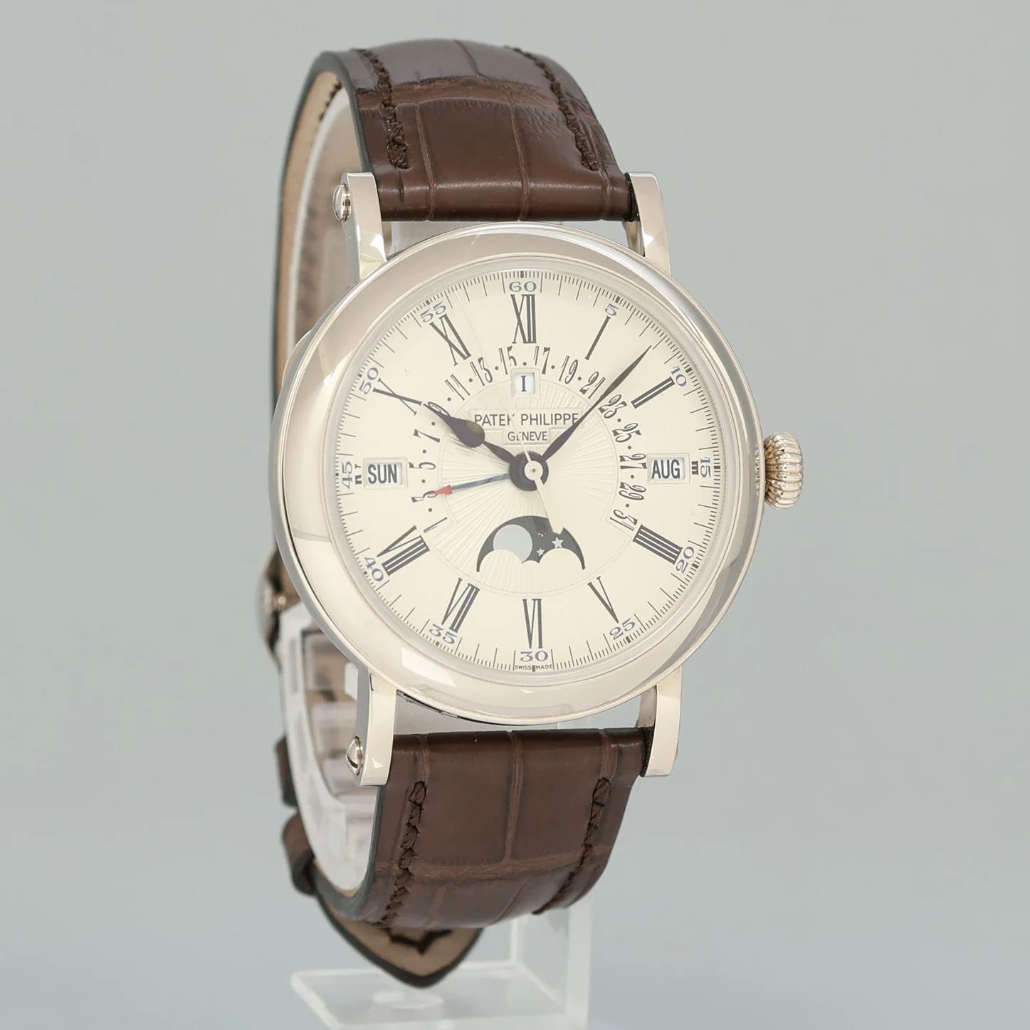 MINT Patek Philippe 5159G White Gold Perpetual Calendar 39mm Moonphase Watch Box - Image 3