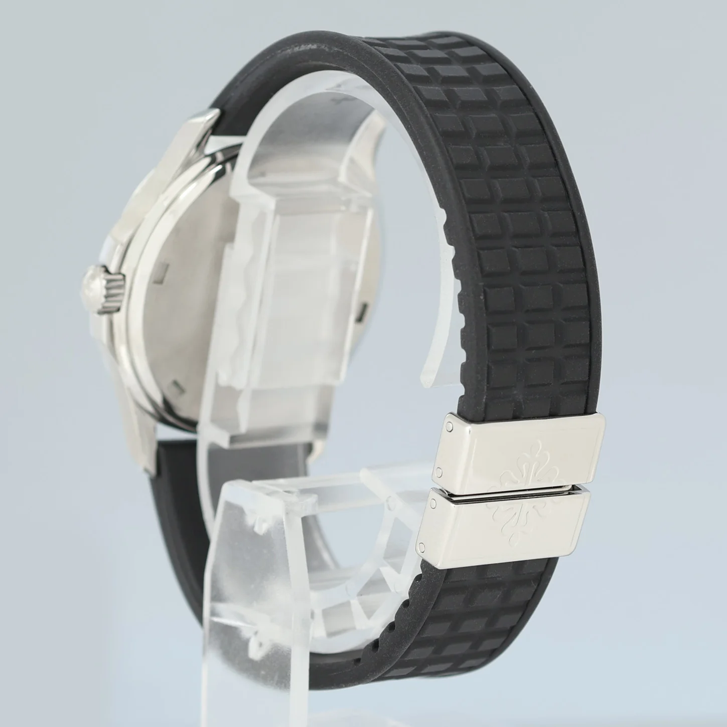 PAPERS MINT Patek Philippe Steel Aquanaut Black Rubber Luce 5067a Diamond Watch - Image 4