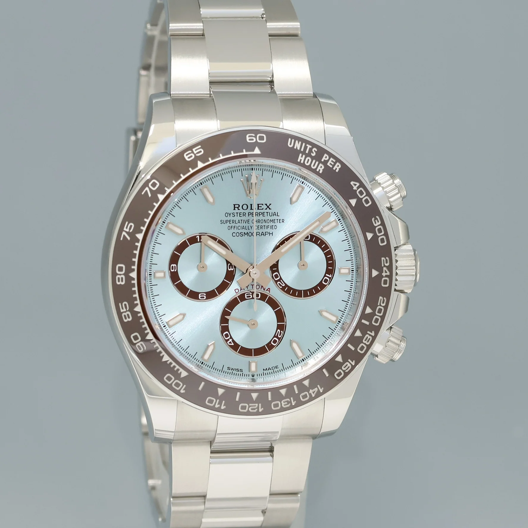 2024 NEW PAPERS Rolex Daytona 126506 Platinum Glacier Blue Ceramic Bezel Watch Box - Image 3