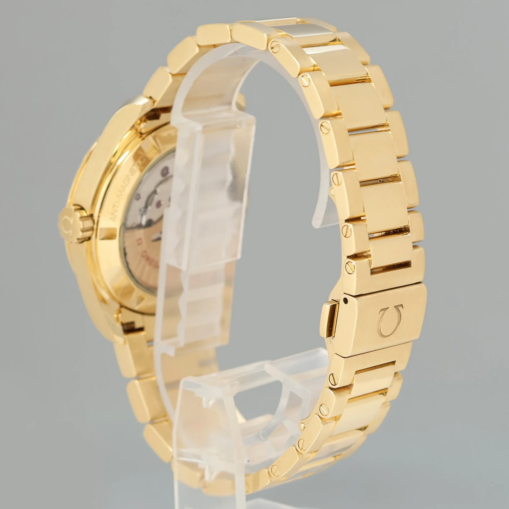 Omega Speedmaster Mother of Pearl Diamond 231.55.39.21.55.002 Yellow Gold Watch - Image 3