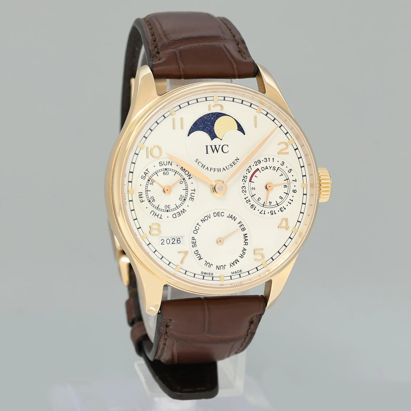 2024 SERVICE PAPERS IWC Perpetual Calendar 42mm Rose Gold W502213 Watch Box - Image 3