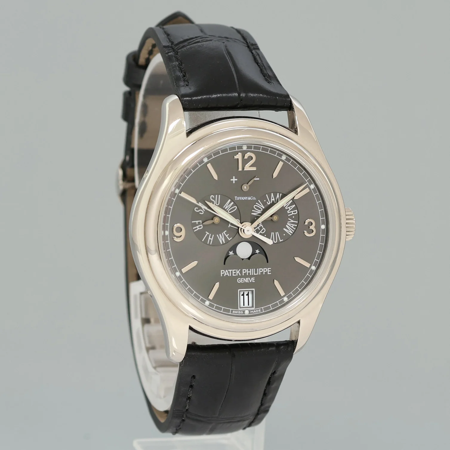 MINT PAPERS Patek Philippe 5146G Tiffany Dial White Gold Annual Calendar Grey Watch - Image 3