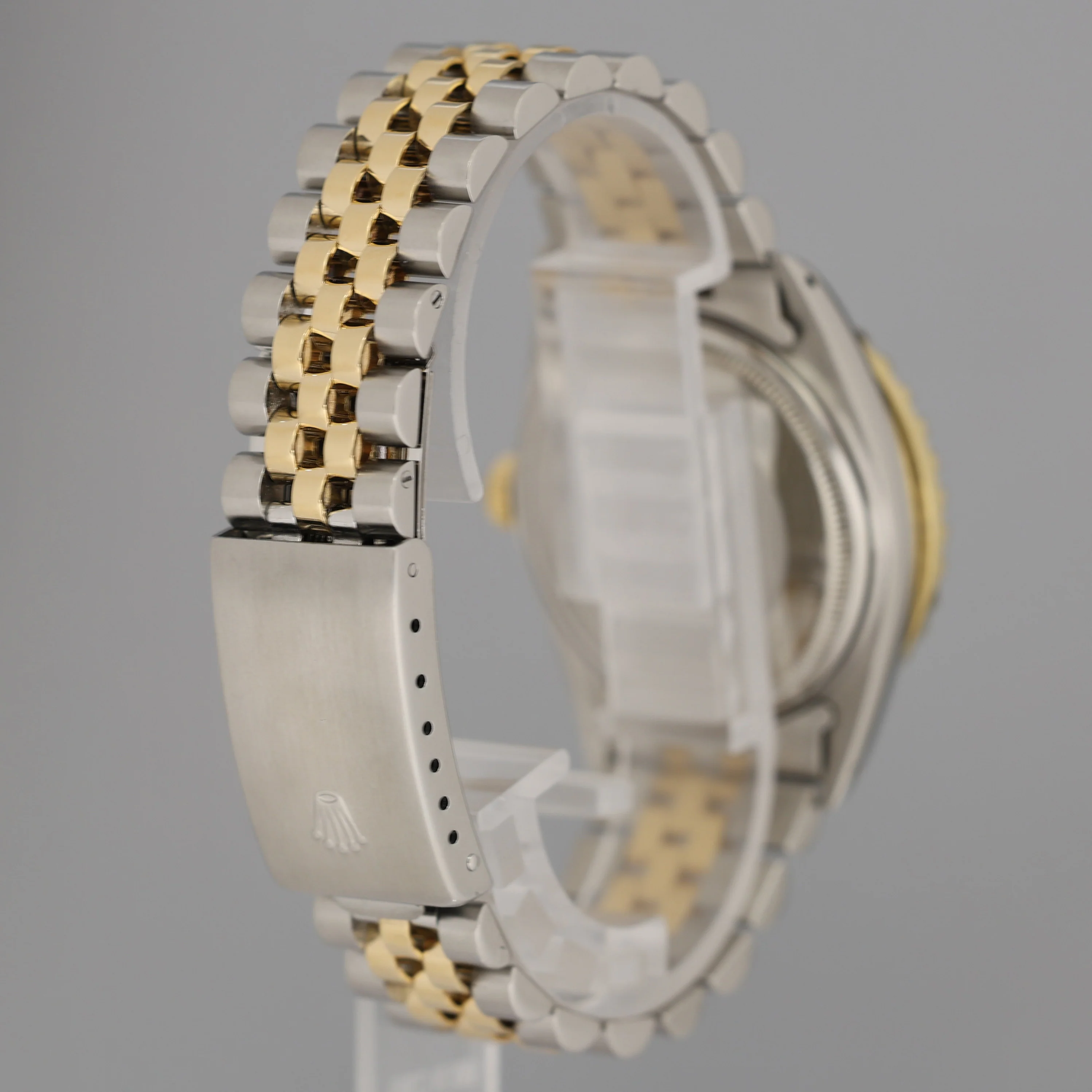 Rolex DateJust 16013 Black Diamond Bezel Two Tone Gold Jubilee Band Watch Box - Image 6