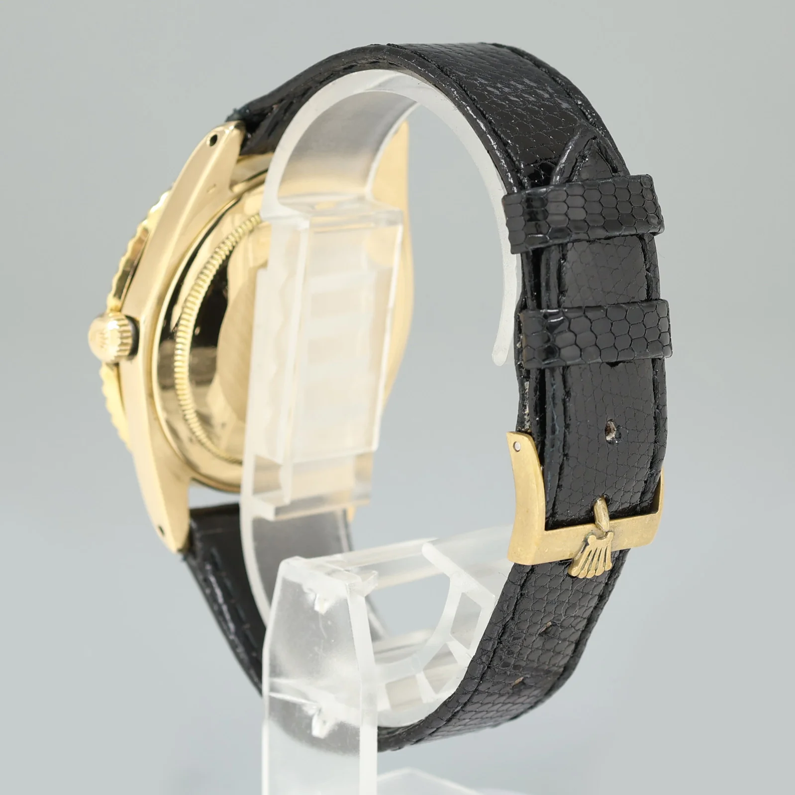 Rolex Root Beer 1675 NO CROWN GUARD Yellow Gold GMT Brown Nipple Watch - Image 4