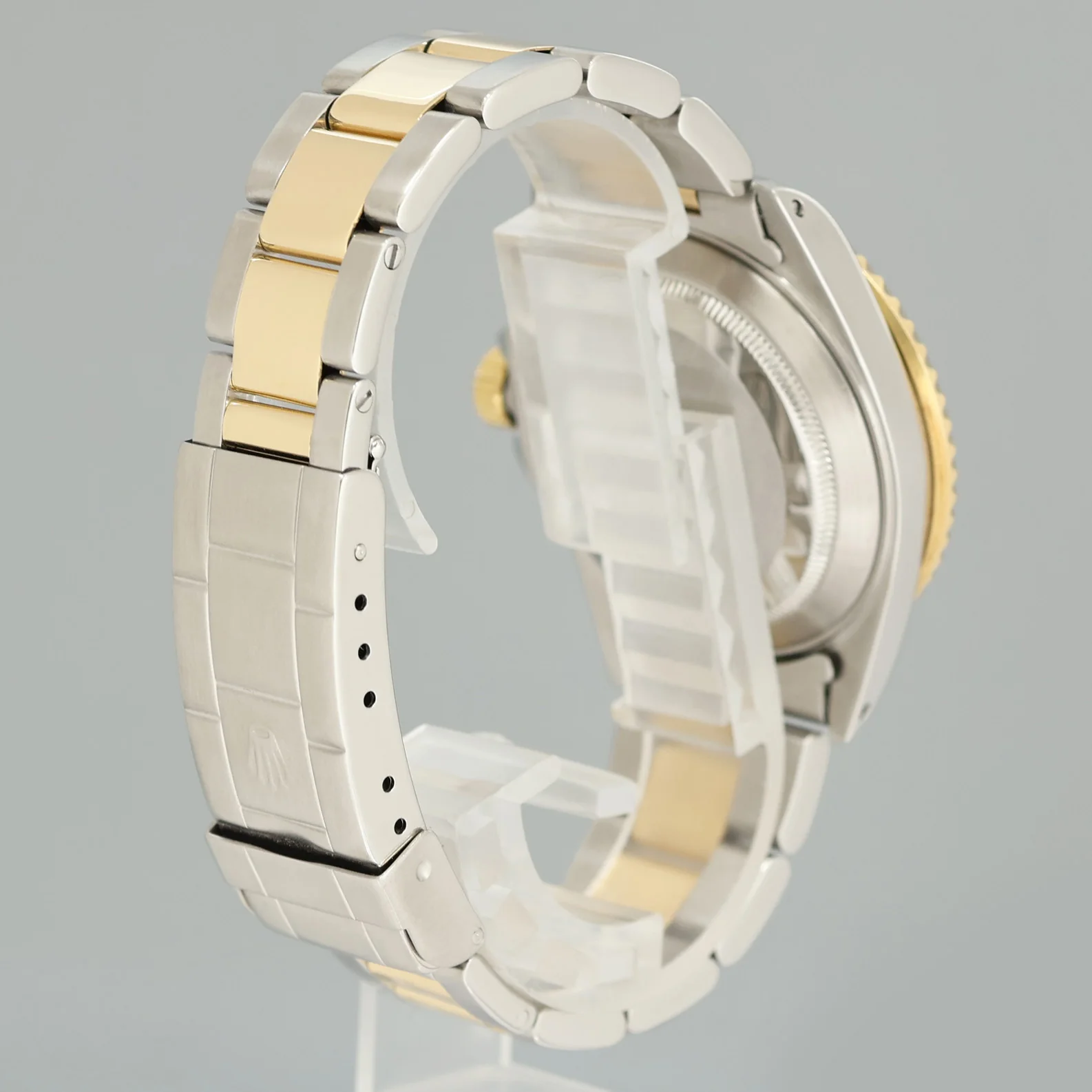 Rolex Submariner 16613 Two Tone Gold Champagne Serti Diamond Watch Box - Image 6