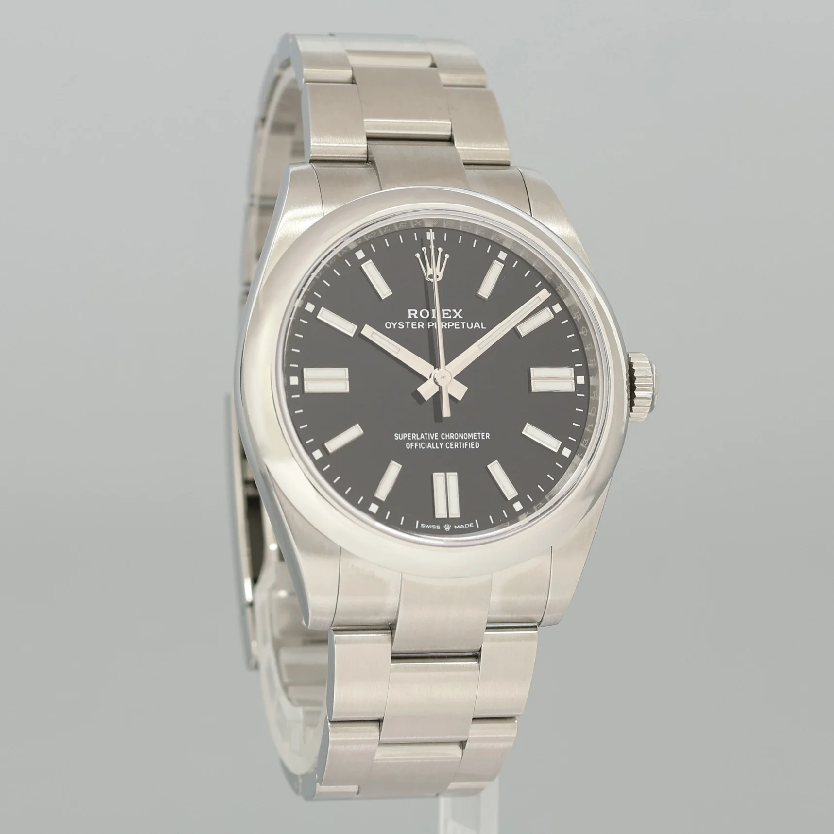 Sept 2025 NEW PAPERS Rolex Oyster Perpetual 41mm Black Oyster Watch 134300 Box - Image 3